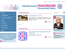Tablet Screenshot of frauenbund-bamberg.de